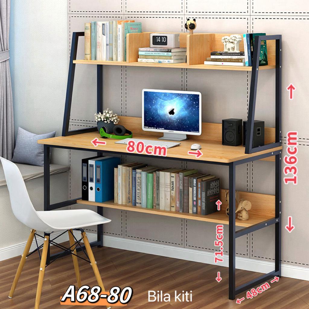  A68-80 computer desk with a bookshelf. 
