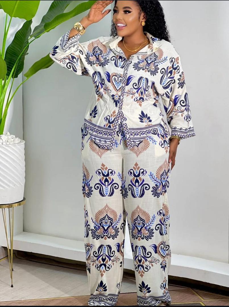  two-piece outfit. 